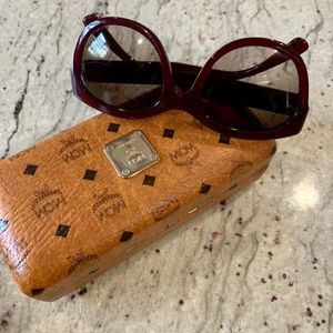 SOLD MCM Bordeaux Red 56mm Cat Eye Sunglasses